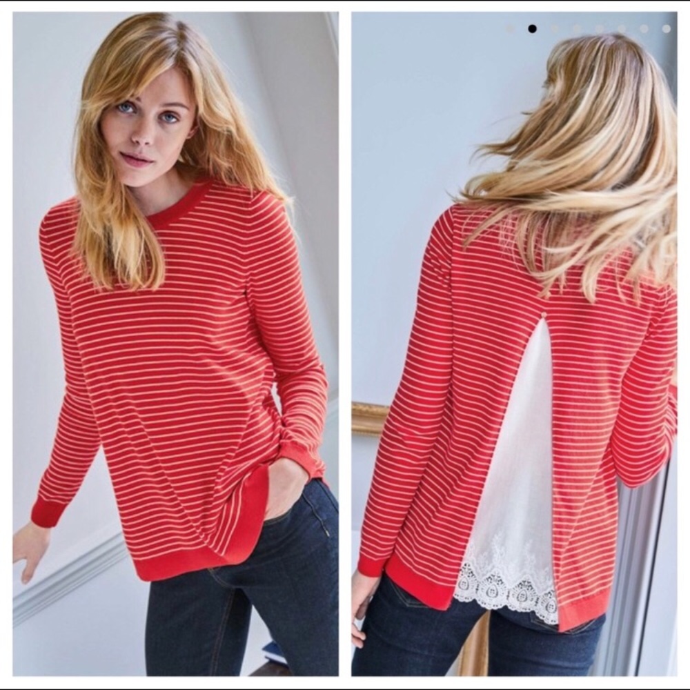 Biden Serena Woven Mix Material Sweater